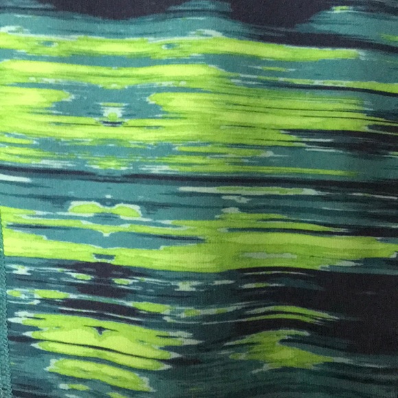 Old Navy Blue & Green Spacedye Activewear Pants XL - Picture 2 of 5